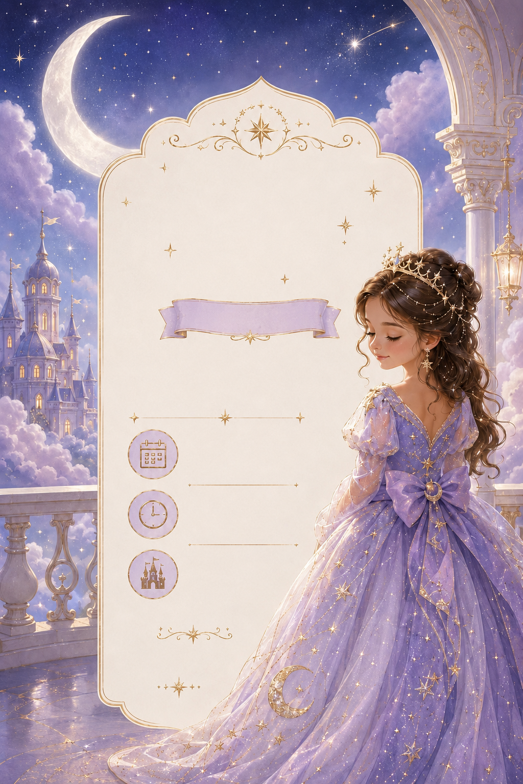 Convites digitais de Princesas